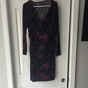 Chaps-Ralph Lauren-Floral Long Sleeve Dress